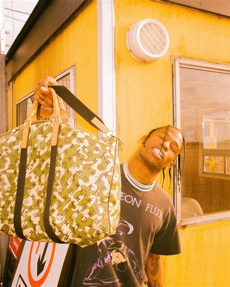 travis scott louis vuitton bag|travis scott lv pictures.